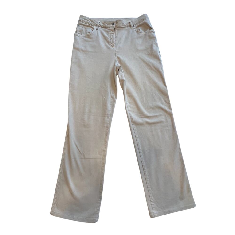 St. John’s Women’s Yellow Label Beige Khaki Pants Size 10 Classic Old‎ Money
